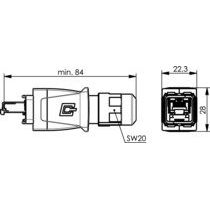 Telegärtner - Modularer Steckverbinder Steckerset STX V14 RJ45 100007469 AWG24-27 Cat.6 M