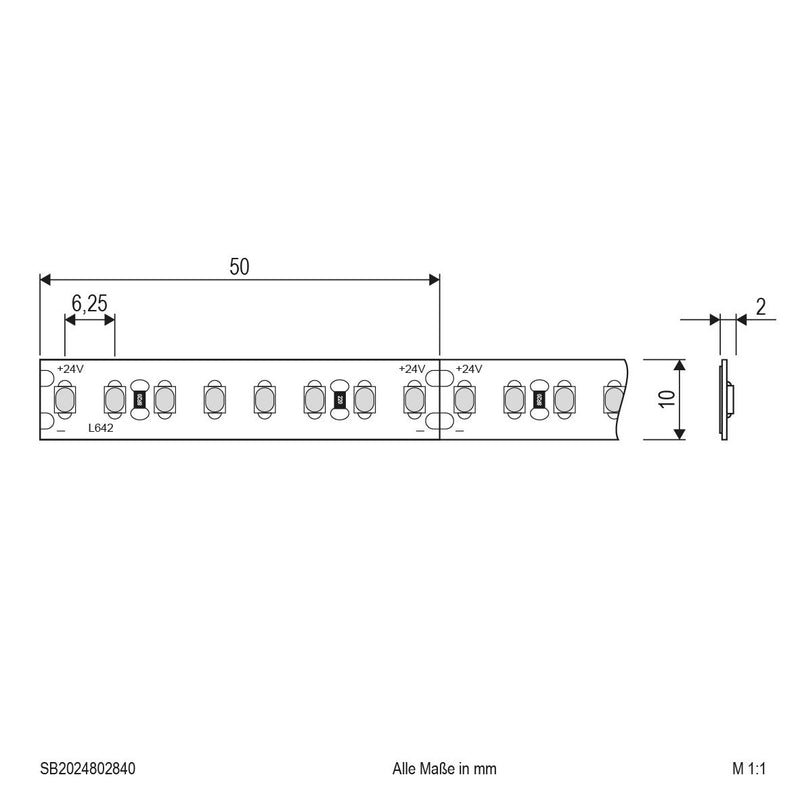 EVN Lichttechnik - Lichtschlauch/-band LED-Strip SB2024802840 5m 4000K 160LEDm