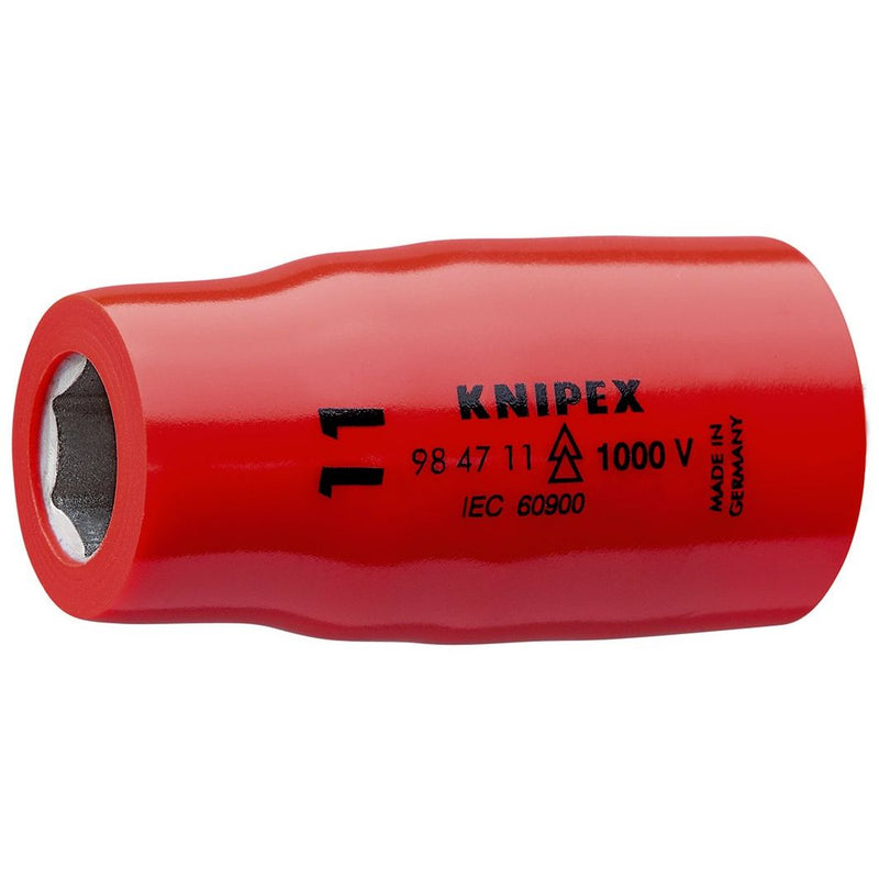 Knipex - Sechskant-Einsatz für Steckschlüssel Steckschlüsseleinsatz 98 47 11 Innenvierk. 1/2 Zoll