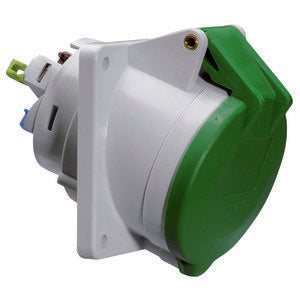 Bals Elektrotech - CEE-Anbausteckdose (IEC 60309) Anbausteckdose geneigt 32A 12869 3p >50V 2h IP44