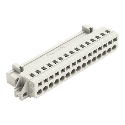 WAGO - Kabelsteckverbinder für Leiterplattensteckverbinder 1-Leiter-Stiftleiste 721-615/019-000 CAGECLAMP,2,5mm²,lgr − 25 Stück