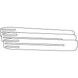 Frico - Zubehör/Ersatzteile für Ventilatoren Ventilatorflügel CFB1200 (VE3) 1218mm, 3 Stück  − 1 Packung