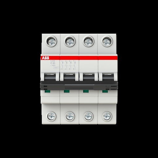 ABB Stotz S&J - Leitungsschutzschalter Sicherungsautomat S204-C80 6kA, 80A, 4P