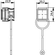 Telegärtner - Staubschutz für Steckverbindungen STX V14 Flanschschutzkappe 100022776