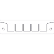 Icotek - Einführungsflansch für Kleingehäuse/Schaltschrank Kabeleinführungsleiste KEL-Quick-E5 sw − 10 Stück
