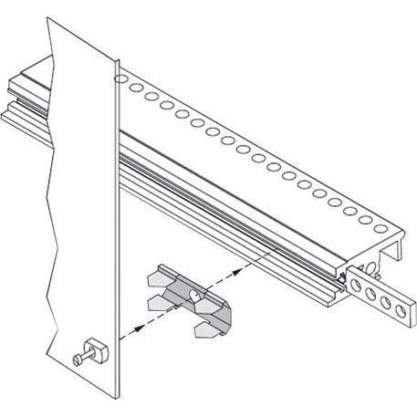 Heitec - Befestigungsteil für Baugruppe mit Rastermaß 482,6 mm (19 Zoll) Kontakt-Element 3606.010 (VE50) für Frontplatten