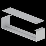 Unex - Verbinder für Kabeltragsystem Stoßstellenabdeckung grau 66314-48 60x300 U48X RAL7038 − 6 Stück