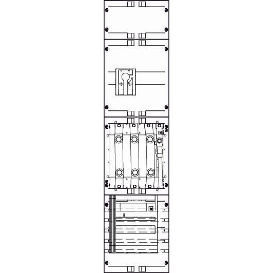 ABN - Zählerfeld Wandlerfeld W17X632N 200A SAS40mmCU-Lasch