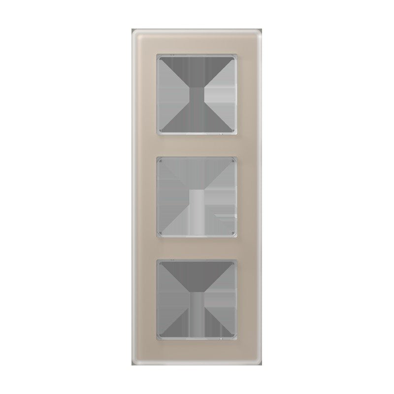 Jung - Abdeckrahmen Glasrahmen 3fach AV 583 GLM CH champagner (Glas)