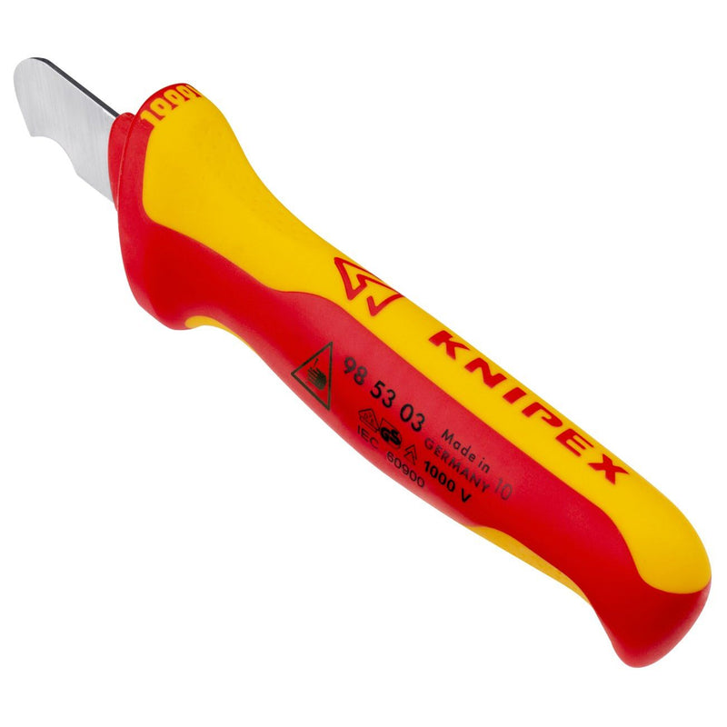 Knipex - Messer Abmantelungsmesser 98 53 03 für Rundkabel 155mm