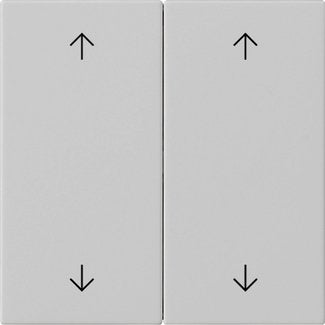Gira - Abdeckung/Bedienelement für Installationsschalterprogramme Wippe 2-fach 5387015 Grau
