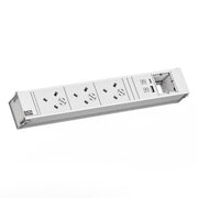 Bachmann - Mehrfachsteckdose Steckdosenleiste CONI 912.718 3xUK 45° 1xUSB A/C22