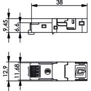 Telegärtner - Modularer Steckverbinder STX RJ45 Steckereinsatz 100007454 AWG22-26 Cat.6