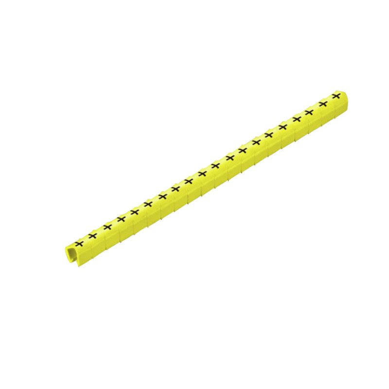 Weidmüller - Kabelmarkierungssystem Leitermarkierer CLI O10-3 GE/SW Ö MP 3x4mm,PVC,weich,gelb − 200 Stück