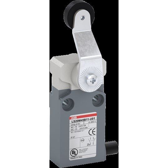 ABB Stotz S&J - Einzelpositionsschalter Kompakt-Pos.schalter LS20M45B11-U01 Metall-Gehäuse IP67