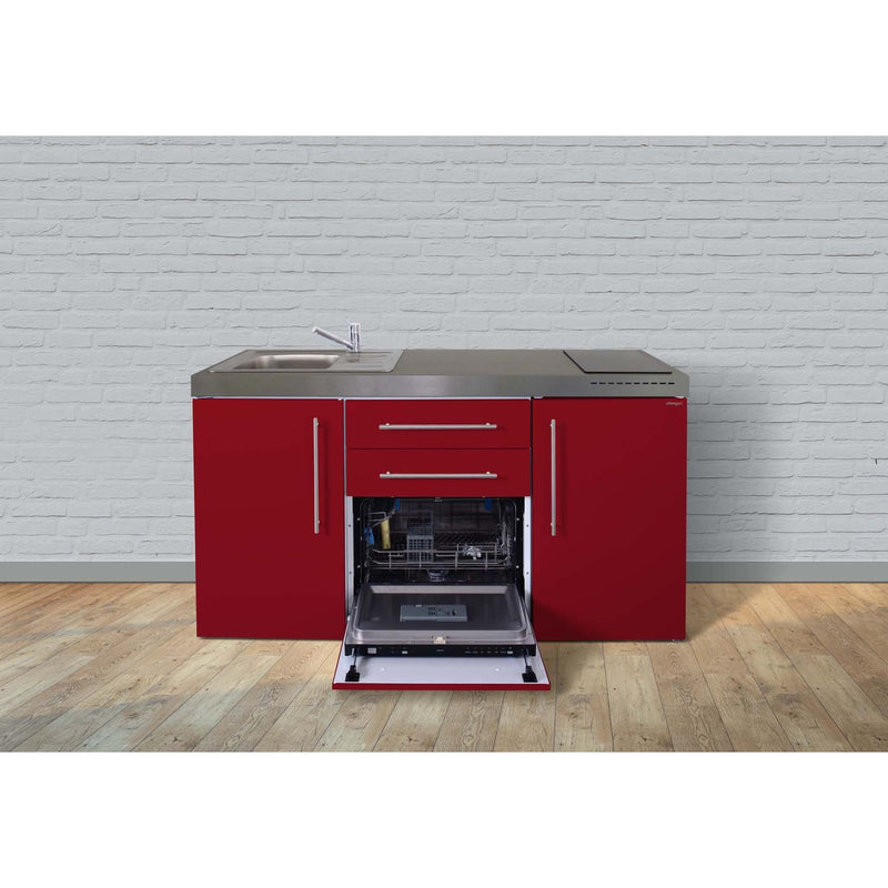Stengel - Mini-Küche Miniküche Premiumline MPGSBR160GSGKFliBre Bordeauxrot
