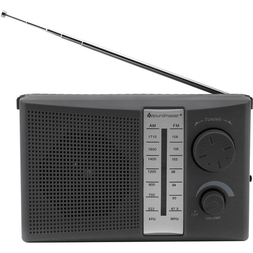 Soundmaster - Radio UKW/MW Kofferradio TR490SW sw Netz/Batteriebetrieb − 2 Stück
