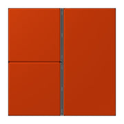 Jung - Abdeckung/Bedienelement für Installationsschalterprogramme Tastensatz 3fach LC 403 TSA 244 rouge vermillon 59
