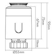 Nobile - Lichtregelsystemkomponente Heizk.therm.anzeige BT 9109011018