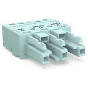 WAGO - Steckverbinder für steckbare Gebäudeinstallation Buchse 770-1243/076-000 3-pol. 4mm² Kod. B − 100 Stück