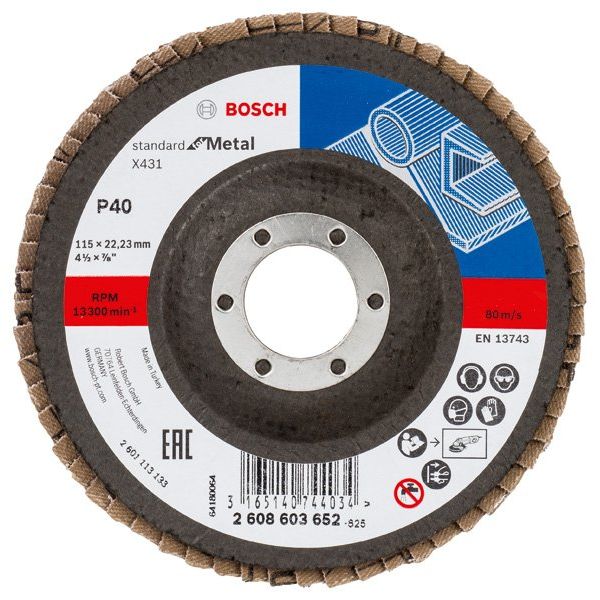 Bosch - Trenn-/Schleifscheibe Fächerschleifscheibe X431 2608603652 Standard for Metal