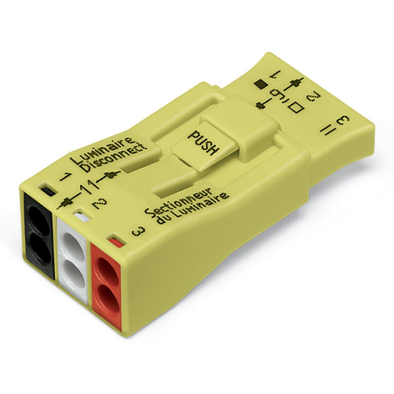 WAGO - Steckverbinder für steckbare Gebäudeinstallation Leuchtensteckverbinder 3p 873-903 gelb − 20 Stück