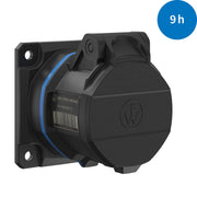 Walther Werke - CEE-Anbausteckdose (IEC 60309) CEE NEO Anbaudose FW410409CC gerade 16A 4P 9h − 10 Stück
