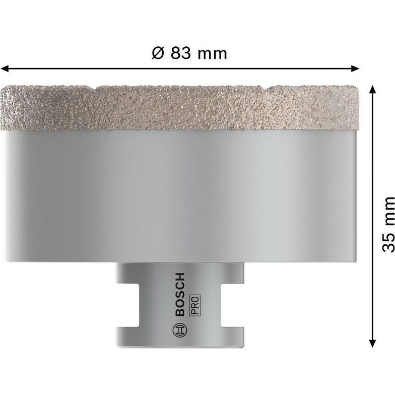 Bosch - Bohrer PRO Ceramic dry 2608587135 Trockenbohrkrone 83