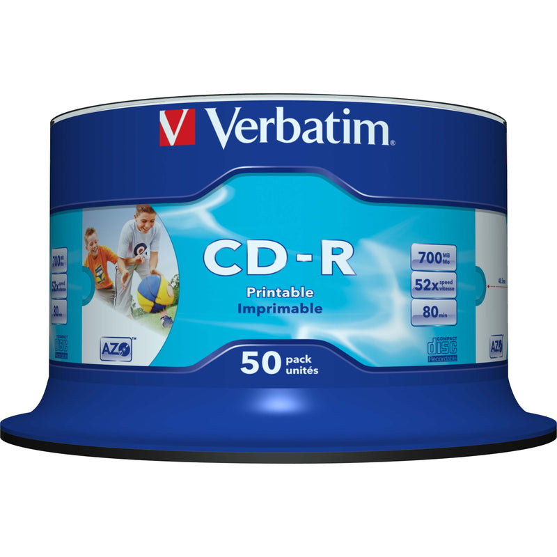 Verbatim - Speichermedium digital CD-R 80min/700MB/52x 43438 (VE50) Cakebox (50 Disc)