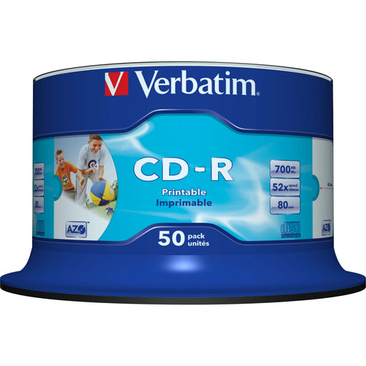 Verbatim - Speichermedium digital CD-R 80min/700MB/52x 43438 (VE50) Cakebox (50 Disc)