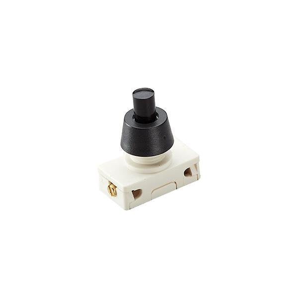 Bachmann - Geräte-Einbauschalter und -taster EB-Druckknopfschalter 924.138 sw, 2(1)A,250V 1p