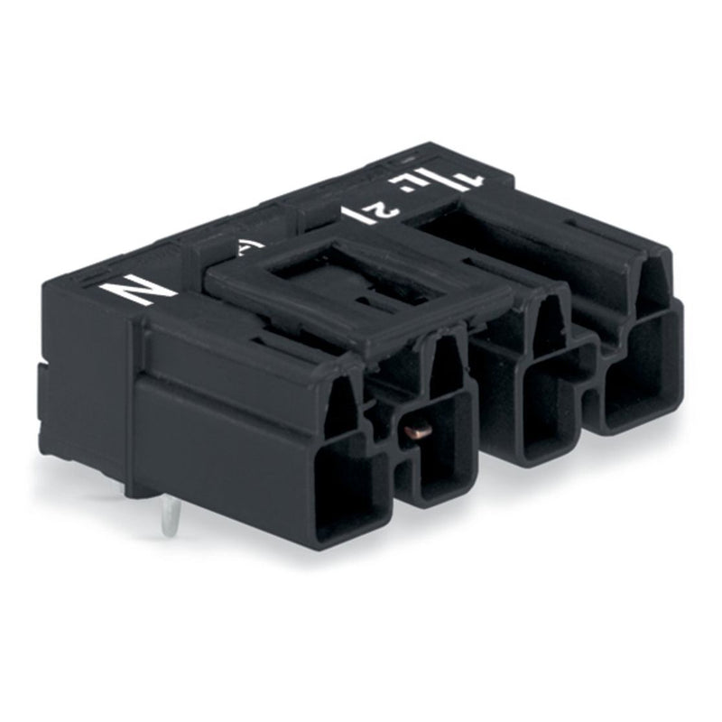 WAGO - Leiterplattensteckverbinder Stecker f.Leiterplatten 770-814/011-000 4p 10mm schwarz − 50 Stück