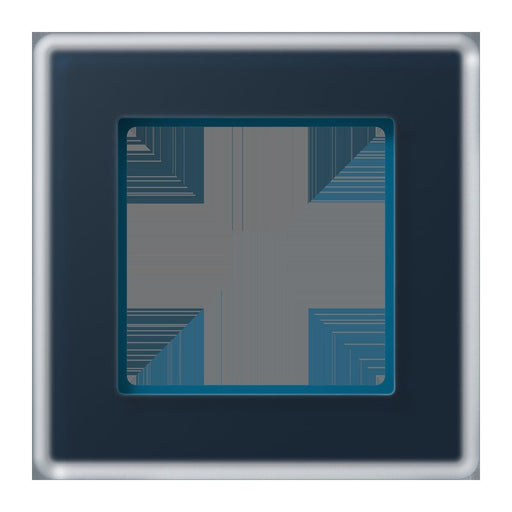 Jung - Abdeckrahmen Glasrahmen 1fach AV 581 GLM NB nachtblau − 1 Stück by Jung
