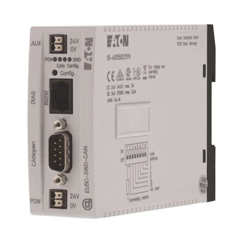Eaton - Feldbus, Dez. Peripherie - Kommunikations-Modul Gateway CANopen EU5C-SWD-CAN