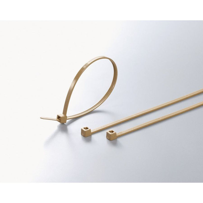 HellermannTyton - Kabelbinder 111-01401(100) 301x4,8 mm, senf − 100 Stück