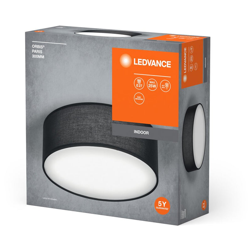 Ledvance - Decken-/Wandleuchte Deckenleuchte E27 Orbis #4058075828988 schwarz