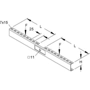 Niedax - Ausleger für Kabeltragsystem Doppelausleger KTDL 100