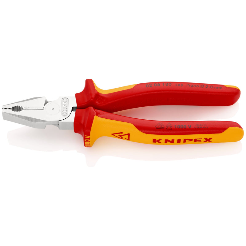 Knipex - Kombizange Kraft-Kombizange 02 06 180 isoliert, 180mm