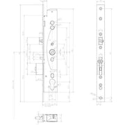 Assa Abloy effeff - Elektrischer Türöffner Mediator Schloss 609-402PZ-----1 Rohrrah.,Dornm.45mm