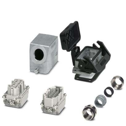 Phoenix Contact - Rechtecksteckverbinder, Set (Industriesteckverbinder) Steckverbinder-Set HC-STA-B10PT#1416354