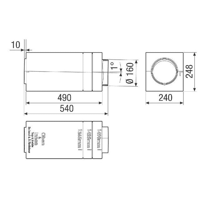 Maico - Zubehör/Ersatzteile für Ventilatoren Rohbauset PP 45 RS