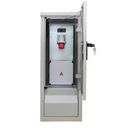 Walther Werke - CEE-Steckdosen-Kombination (IEC 60309) Edelstahlstromverteiler 83245163 63A und Zug.63A