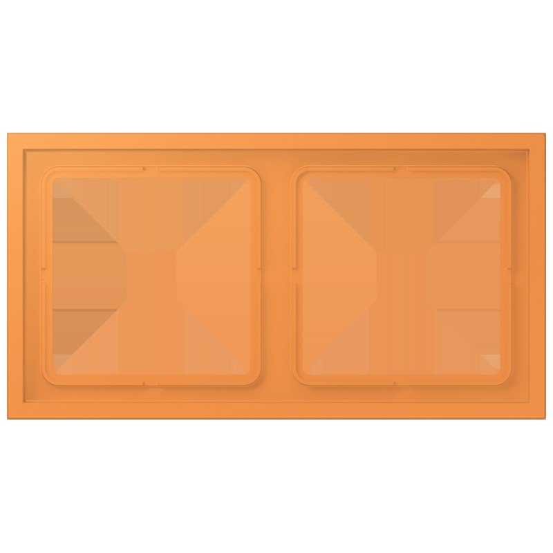 Jung - Abdeckrahmen Rahmen 2-fach LCZ 982 BF 225 orange clair