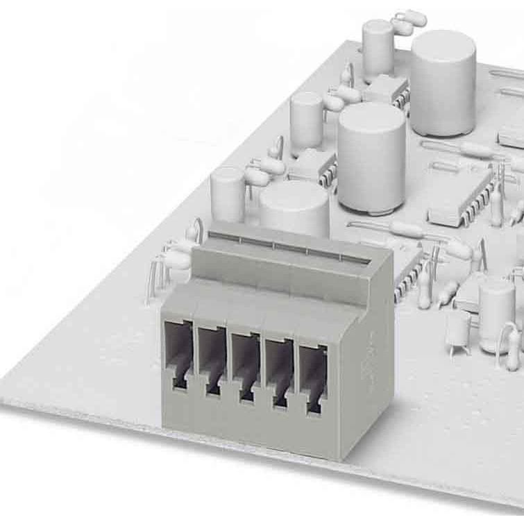 Phoenix Contact - Leiterplattensteckverbinder Grundleiste ST 4-PCB/ 4-G-6,2 f. Leiterplattenst. − 50 Stück