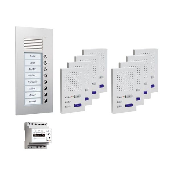 TCS Tür Control - Türsprech-Set Paketlösung UP 8WE PPUF08-EN/02 z.hörerl.Freisprech
