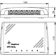Telegärtner - Patchpanel Kupfer Mini-Verteiler ungeschirmt 100006990 MPD6-H K Cat.6