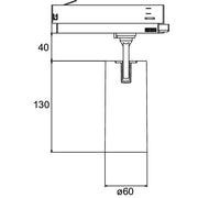 Brumberg Leuchten - Downlight/Strahler/Flutlicht LED-Schienenstrahler 88713184DA 4000K