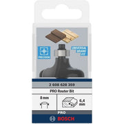 Bosch - Fräser PRO Profilfräser, R 2608628359 6,4, Schaft 8 mm