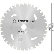 Bosch - Kreissägeblatt PRO Steel cordless 2608837750 Kreissägeblatt 173 x