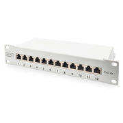DIGITUS - Patchpanel Kupfer Patchpanel DN-91612S-EA-G 10 Zoll 12x Cat6A